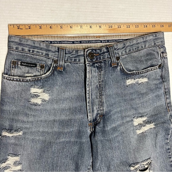 D&G Dolce & Gabbana Made In Italy Ittierre Spa Button Fly Jeans Men's Size 33x32 - Picture 11 of 14